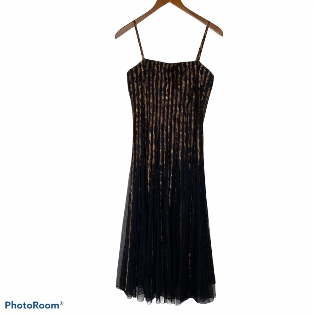 Cartise Leopard Print Stripe Dress Size 8